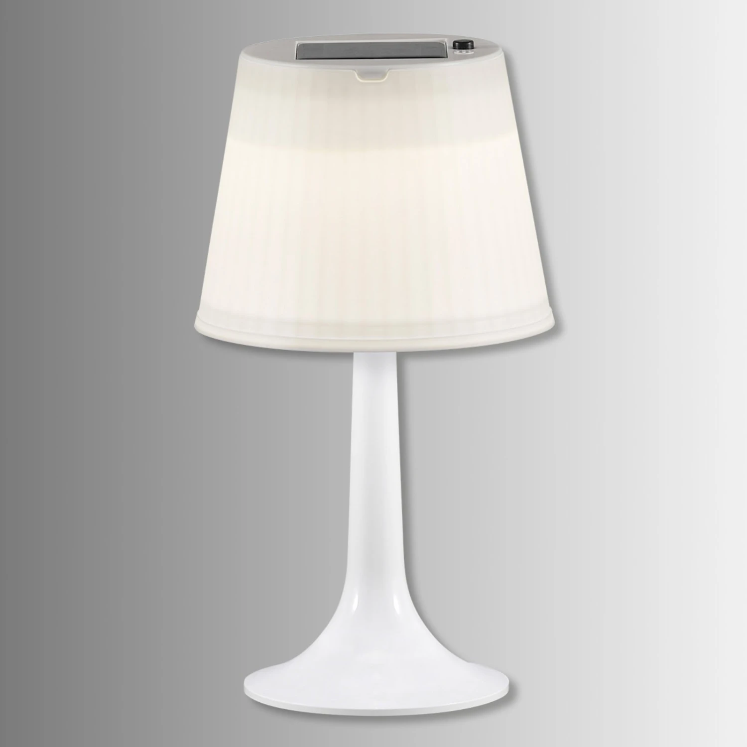 Konstsmide Lampe à Poser LED Solaire Blanche Assisi Sitra 2 Konstsmide Lampe à Poser LED Solaire Blanche Assisi Sitra – Image 2