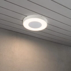 Konstsmide Plafonnier D’extérieur LED Rond Carrara En Blanc 11 Konstsmide Plafonnier D’extérieur LED Rond Carrara En Blanc -Konstsmide || Lucande Soldes Boutique 5522503 4