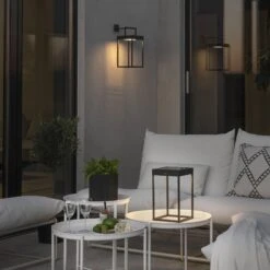 Konstsmide Lanterne Solaire LED Portofino, Mur/table, Noire 12 Konstsmide Lanterne Solaire LED Portofino, Mur/table, Noire -Konstsmide || Lucande Soldes Boutique 5522688 3