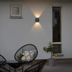 Konstsmide Applique LED Chieri, 4 Lampes, Anthracite -Konstsmide || Lucande Soldes Boutique 5522695 2