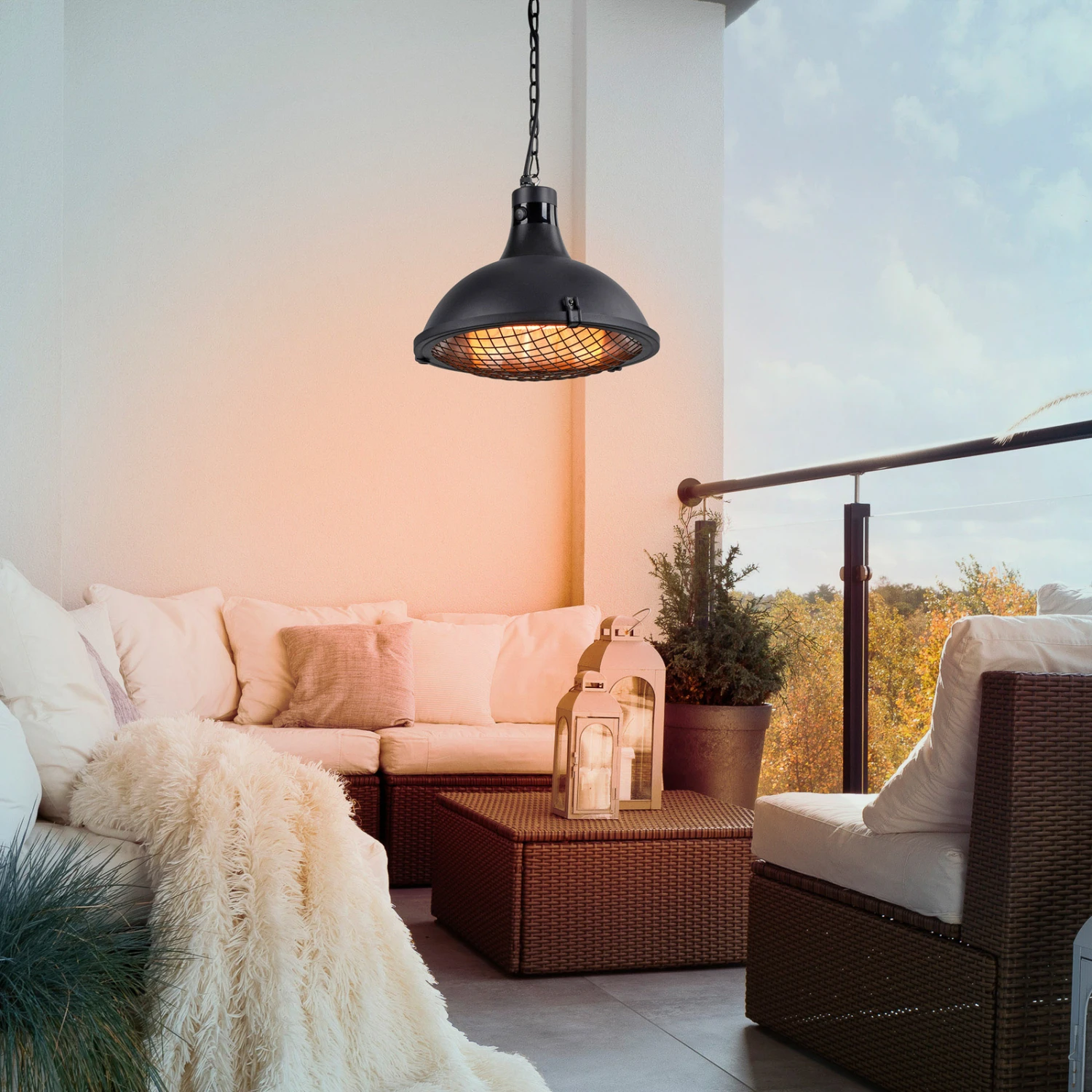 Plafonnier Chauffant Glow, Noir 2 Plafonnier Chauffant Glow, Noir – Image 2