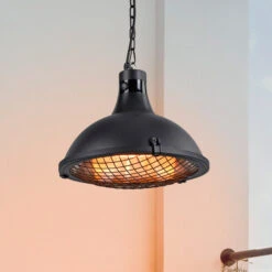 Plafonnier Chauffant Glow, Noir