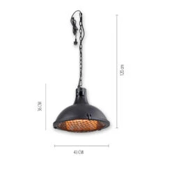 Plafonnier Chauffant Glow, Noir 17 Plafonnier Chauffant Glow, Noir -Konstsmide || Lucande Soldes Boutique 6003188 8