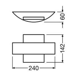 LEDVANCE Endura Style Shield Square Applique 13 LEDVANCE Endura Style Shield Square Applique -Konstsmide || Lucande Soldes Boutique 6106040 6