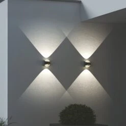 LOOM DESIGN Saga Applique D'extérieur Up/down Noir -Konstsmide || Lucande Soldes Boutique 6125057 6