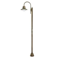 Lampadaire De 270 Cm Felizia En Laiton Antique