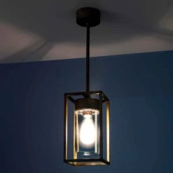 Suspension Cubic³ 3368 Laiton Ancien/transparent