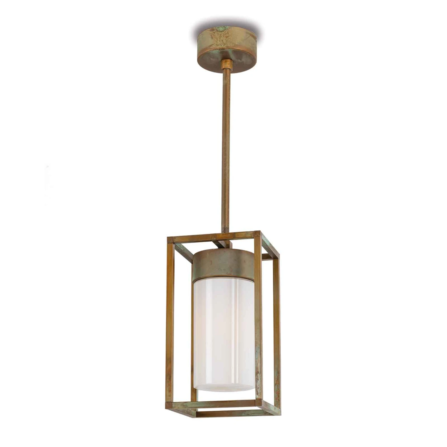 Suspension Cubic³ 3368 Laiton Ancien/opale 2 Suspension Cubic³ 3368 Laiton Ancien/opale – Image 2