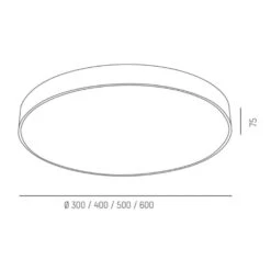 Molto Luce Bado IP54 SD Plafonnier, Ø 50 Cm Blanc -Konstsmide || Lucande Soldes Boutique 6525506 3