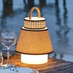 MARKET SET Singapour Lampe LED Terrasse USB Honey