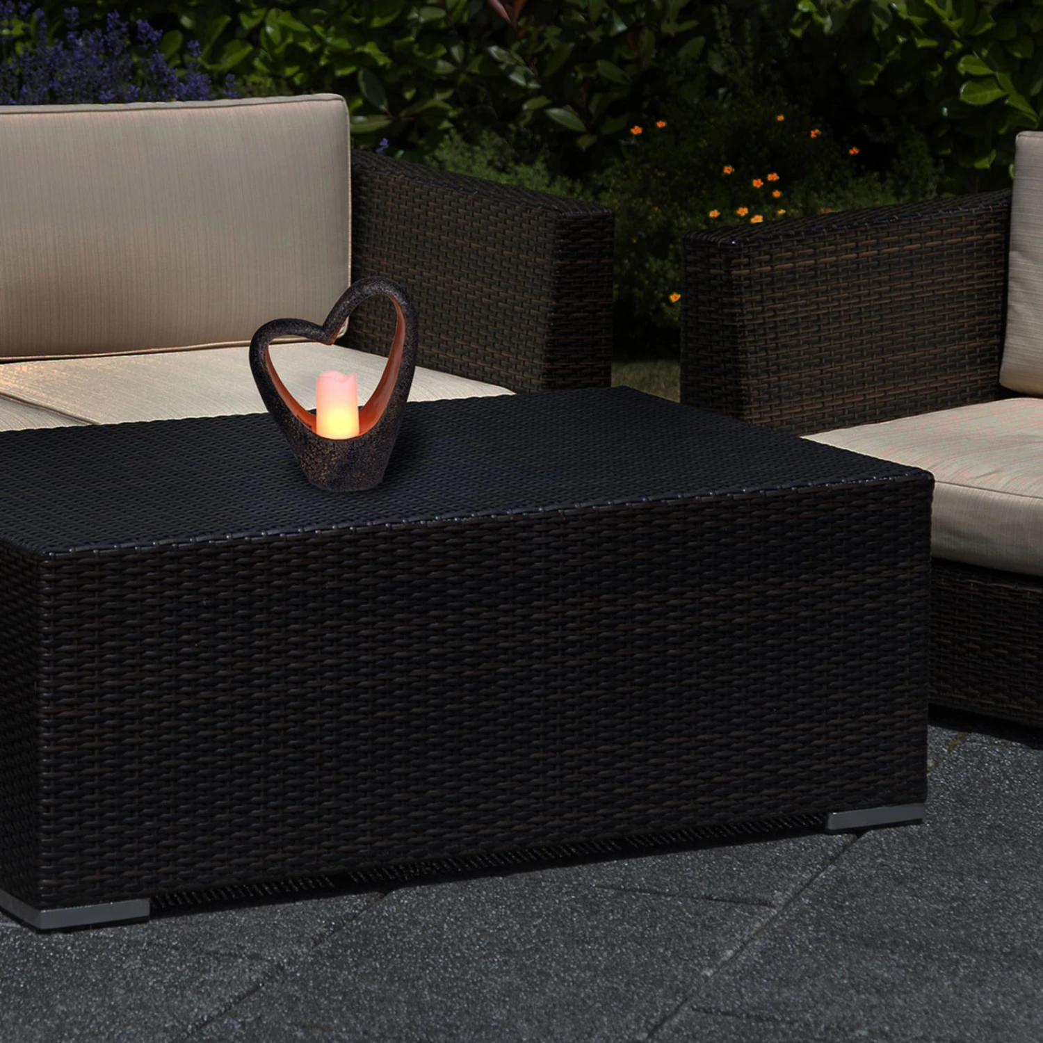 Lampe Solaire LED Cœur, IP44, Avec Bougie 2 Lampe Solaire LED Cœur, IP44, Avec Bougie – Image 2