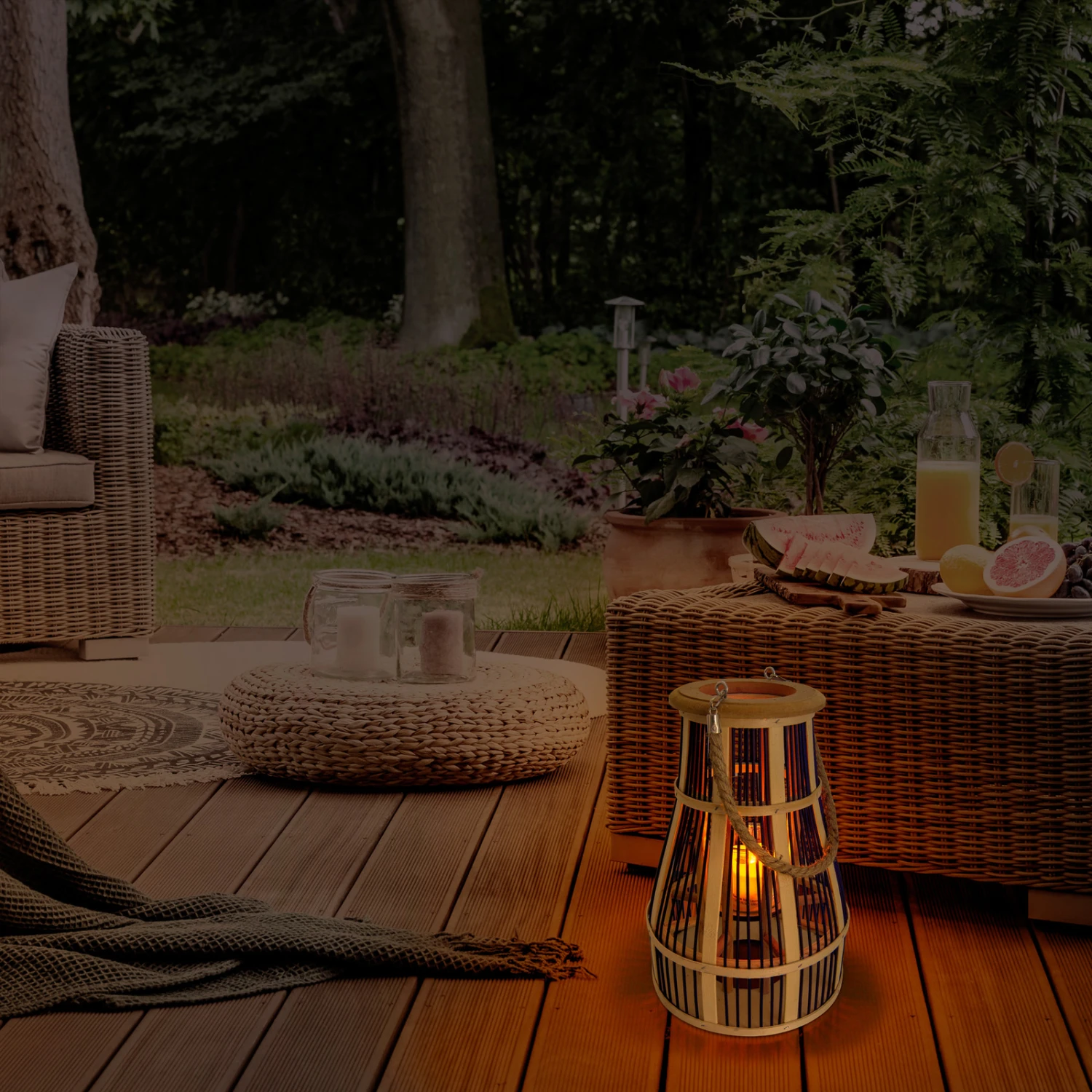 Lampe Déco Solaire LED Panier, 34 cm, Noir/naturel 2 Lampe Déco Solaire LED Panier, 34 cm, Noir/naturel – Image 2