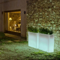 Newgarden Junco Pot LED Rectangle Solaire+batterie -Konstsmide || Lucande Soldes Boutique 7025145 4