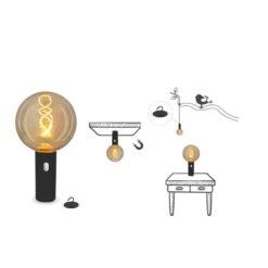 Newgarden Edy A100 Suspension D’ext. LED Batterie -Konstsmide || Lucande Soldes Boutique 7025185 3