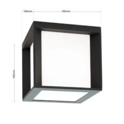 Applique D'extérieur Henry, 16x16x16cm Anthracite 14 Applique D'extérieur Henry, 16x16x16cm Anthracite -Konstsmide || Lucande Soldes Boutique 7255733 6