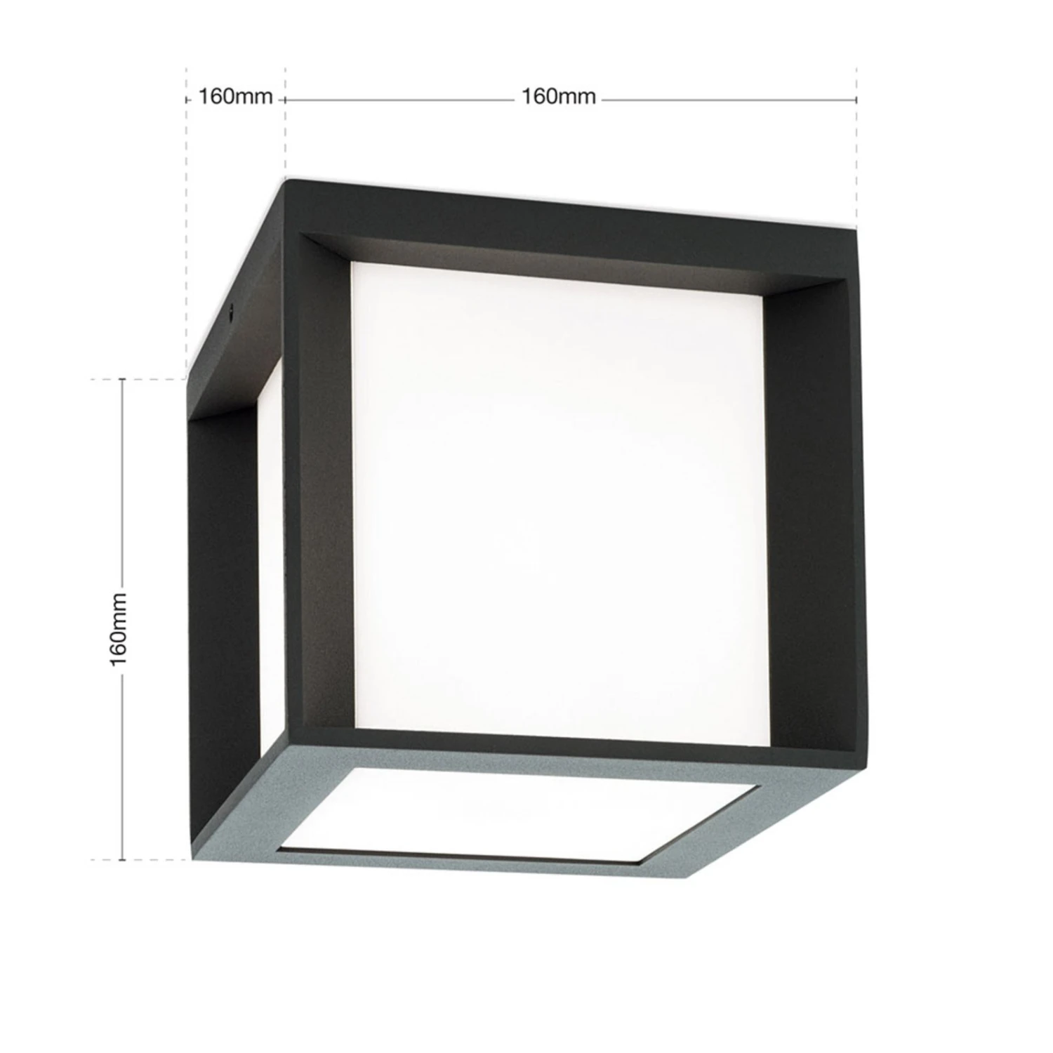 Applique D'extérieur Henry, 16x16x16cm Anthracite 7 Applique D'extérieur Henry, 16x16x16cm Anthracite – Image 7