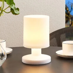 Lindby Grisella Lampe à Poser LED Batterie, IP44