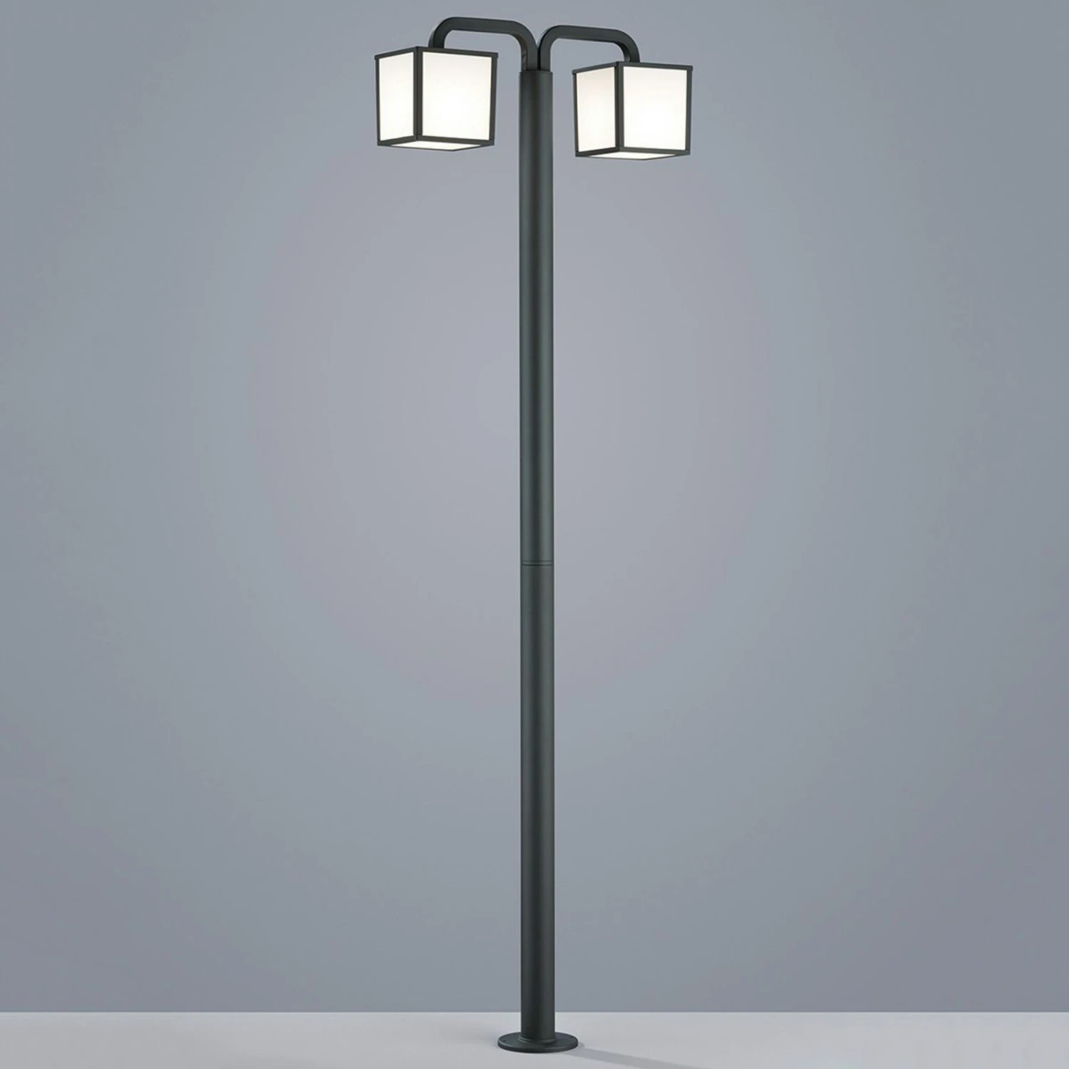 Lampe Pour Mât LED Cubango Avec 2 Abat-jour Cubes 2 Lampe Pour Mât LED Cubango Avec 2 Abat-jour Cubes – Image 2