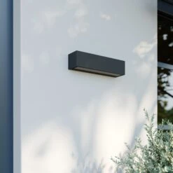 Lucande Lengo Applique LED, 25 cm, Graphite, 1 L. -Konstsmide || Lucande Soldes Boutique 9616208 2