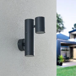 Lucande Maloney Applique D’extérieur, à 2 Lampes -Konstsmide || Lucande Soldes Boutique 9616242 2