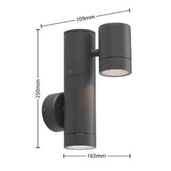 Lucande Maloney Applique D’extérieur, à 2 Lampes -Konstsmide || Lucande Soldes Boutique 9616242 4