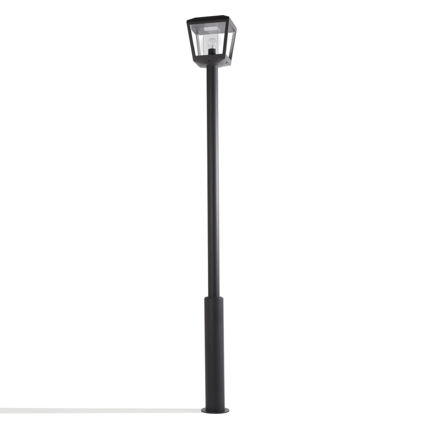 Lucande Lampadaire D'extérieur Dunia Abat-jour Transparent 3 Lucande Lampadaire D'extérieur Dunia Abat-jour Transparent – Image 3