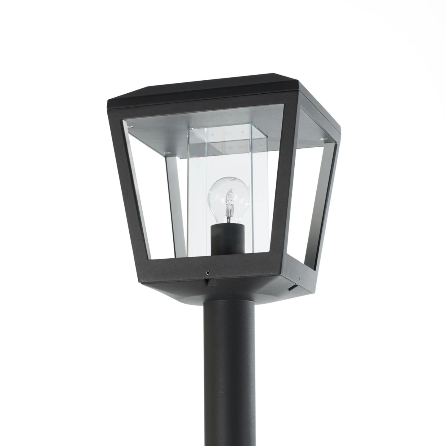 Lucande Lampadaire D'extérieur Dunia Abat-jour Transparent 4 Lucande Lampadaire D'extérieur Dunia Abat-jour Transparent – Image 4