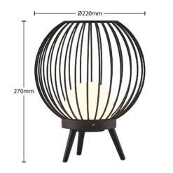 Lucande Kartivan Lampe à Poser Extérieur LED IP65 -Konstsmide || Lucande Soldes Boutique 9618165 4