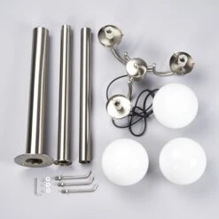 Candélabre Samuel à 3 Boules En Verre -Konstsmide || Lucande Soldes Boutique 9630016 6