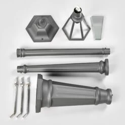 Lampadaire D'extérieur Edana En Gris Graphite -Konstsmide || Lucande Soldes Boutique 9630065 5