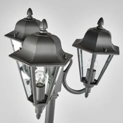 Candélabre Edana à 3 Lampes En Gris Graphite 10 Candélabre Edana à 3 Lampes En Gris Graphite -Konstsmide || Lucande Soldes Boutique 9630066 3