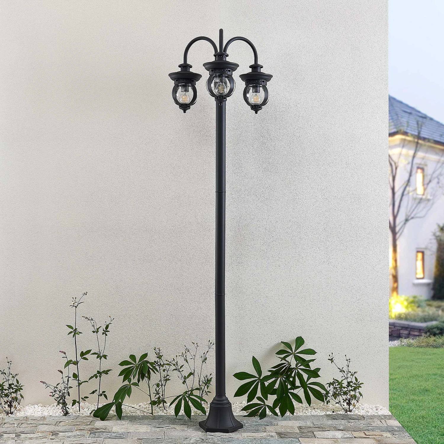 Lindby Farley Lampadaire D'extérieur à 3 Lampes 2 Lindby Farley Lampadaire D'extérieur à 3 Lampes – Image 2