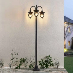 Lindby Farley Lampadaire D'extérieur à 3 Lampes