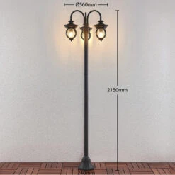 Lindby Farley Lampadaire D'extérieur à 3 Lampes 12 Lindby Farley Lampadaire D'extérieur à 3 Lampes -Konstsmide || Lucande Soldes Boutique 9630096 3