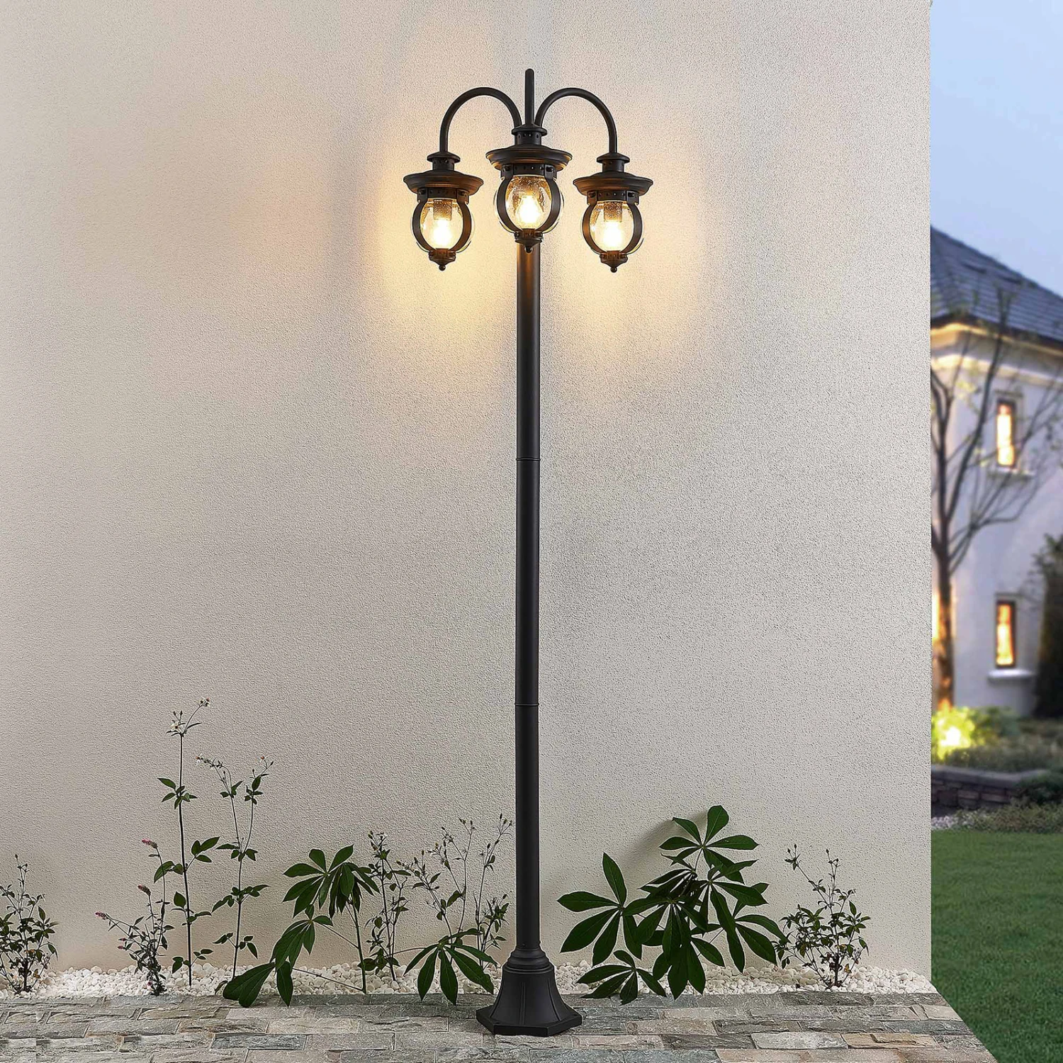 Lindby Farley Lampadaire D'extérieur à 3 Lampes 1 Lindby Farley Lampadaire D'extérieur à 3 Lampes