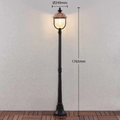 Lindby Clint Lampadaire D'extérieur -Konstsmide || Lucande Soldes Boutique 9630102 3