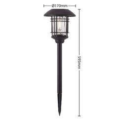 Lindby Tyrell Lampe Solaire LED, Aluminium, Noire -Konstsmide || Lucande Soldes Boutique 9929003 4