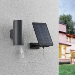 Lindby Maurun Applique Solaire LED, Anthracite -Konstsmide || Lucande Soldes Boutique 9929007 2