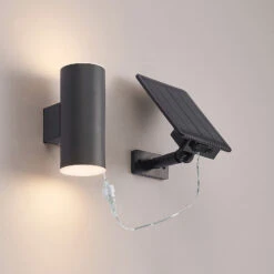 Lindby Maurun Applique Solaire LED, Anthracite -Konstsmide || Lucande Soldes Boutique 9929007 5