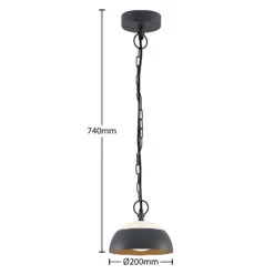 Lindby Bexley Suspension D’extérieur LED -Konstsmide || Lucande Soldes Boutique 9932076 3