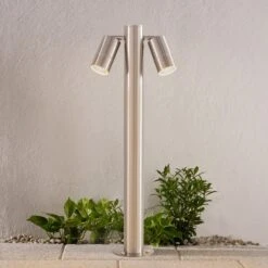 Lindby Myan Borne Lumineuse, V4A, à Deux Lampes