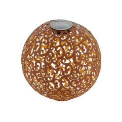 Lampe Solaire LED Eduta Déco, Sphère, Rouille -Konstsmide || Lucande Soldes Boutique 9945353 4
