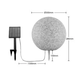 Lindby Hamela Plafonnier Solaire LED, RVB, 30 cm -Konstsmide || Lucande Soldes Boutique 9945484 3