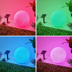 Lindby Hamela Plafonnier Solaire LED, RVB, 40 cm -Konstsmide || Lucande Soldes Boutique 9945485 4