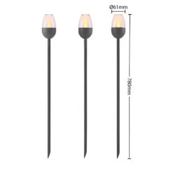 Lindby Momka Lampe Solaire Déco LED En Lot De 3 12 Lindby Momka Lampe Solaire Déco LED En Lot De 3 -Konstsmide || Lucande Soldes Boutique 9945529 4