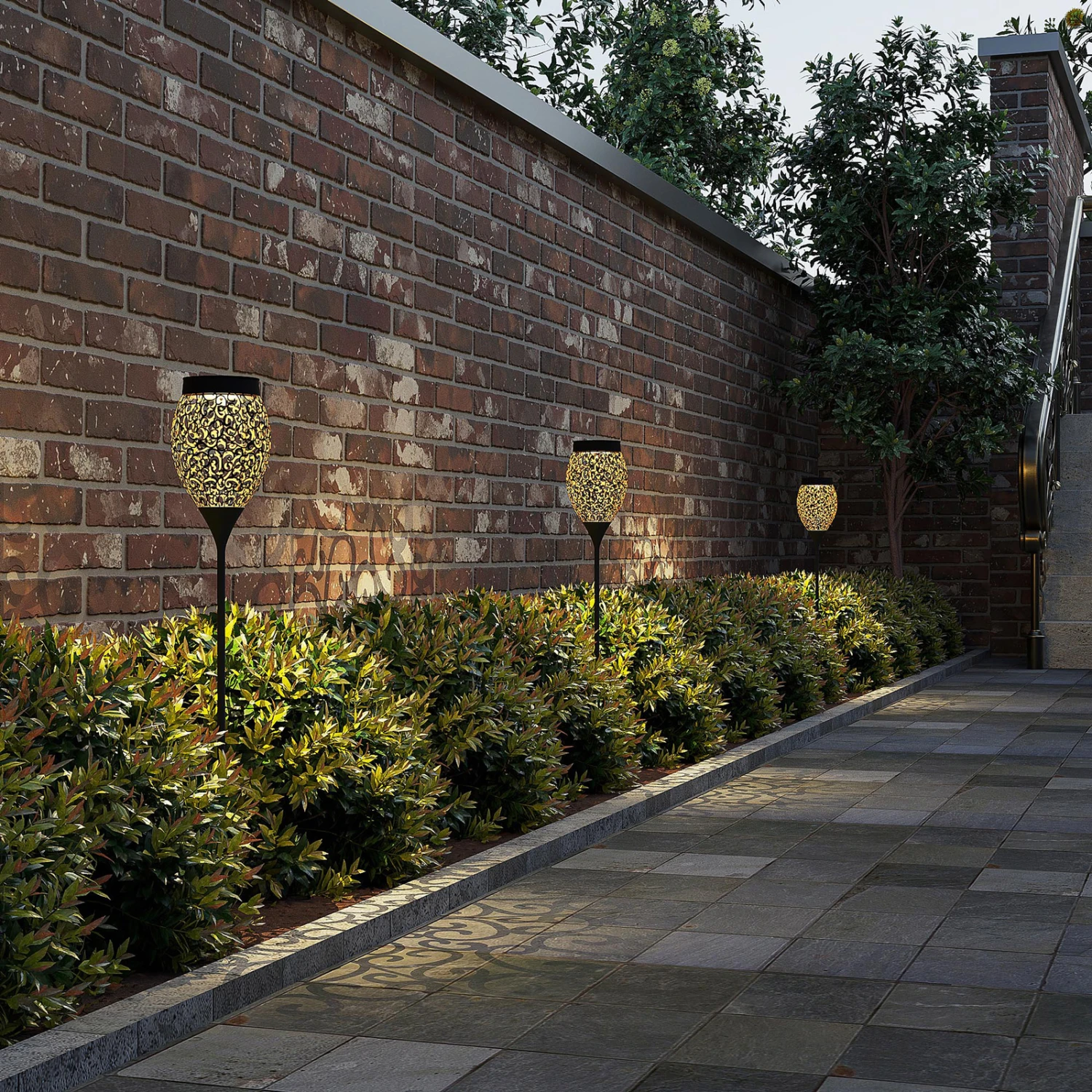 Lindby Aradina Lampe Déco Solaire LED Avec Piquet 2 Lindby Aradina Lampe Déco Solaire LED Avec Piquet – Image 2