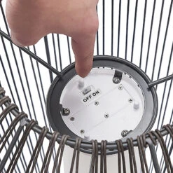 Lindby Kaati Lanterne Solaire LED, Rotin, 37 cm 17 Lindby Kaati Lanterne Solaire LED, Rotin, 37 cm -Konstsmide || Lucande Soldes Boutique 9945546 8