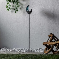 Lindby Yonca Lampe Déco Solaire LED 108,5 cm Bleue