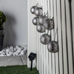 Lindby Hiyabel Guirlande Solaire LED, Argentée -Konstsmide || Lucande Soldes Boutique 9945562 2