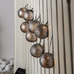 Lindby Hiyabel Guirlande Solaire LED, Argentée